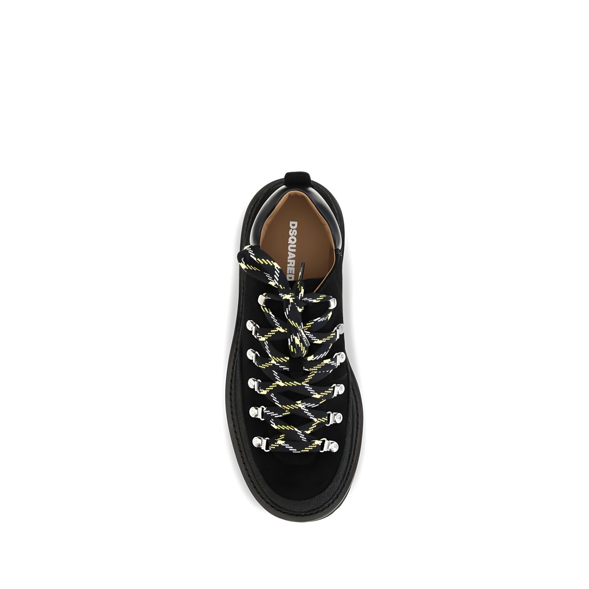 Dsquared² Black Leather Athletic Sneakers