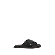 Fendi Black Slide Sandals