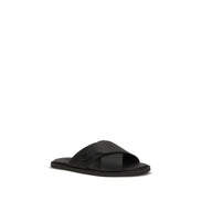 Fendi Black Slide Sandals