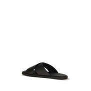 Fendi Black Slide Sandals