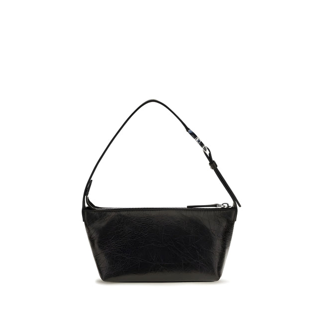 Fendi Black Leather Pouch Bag