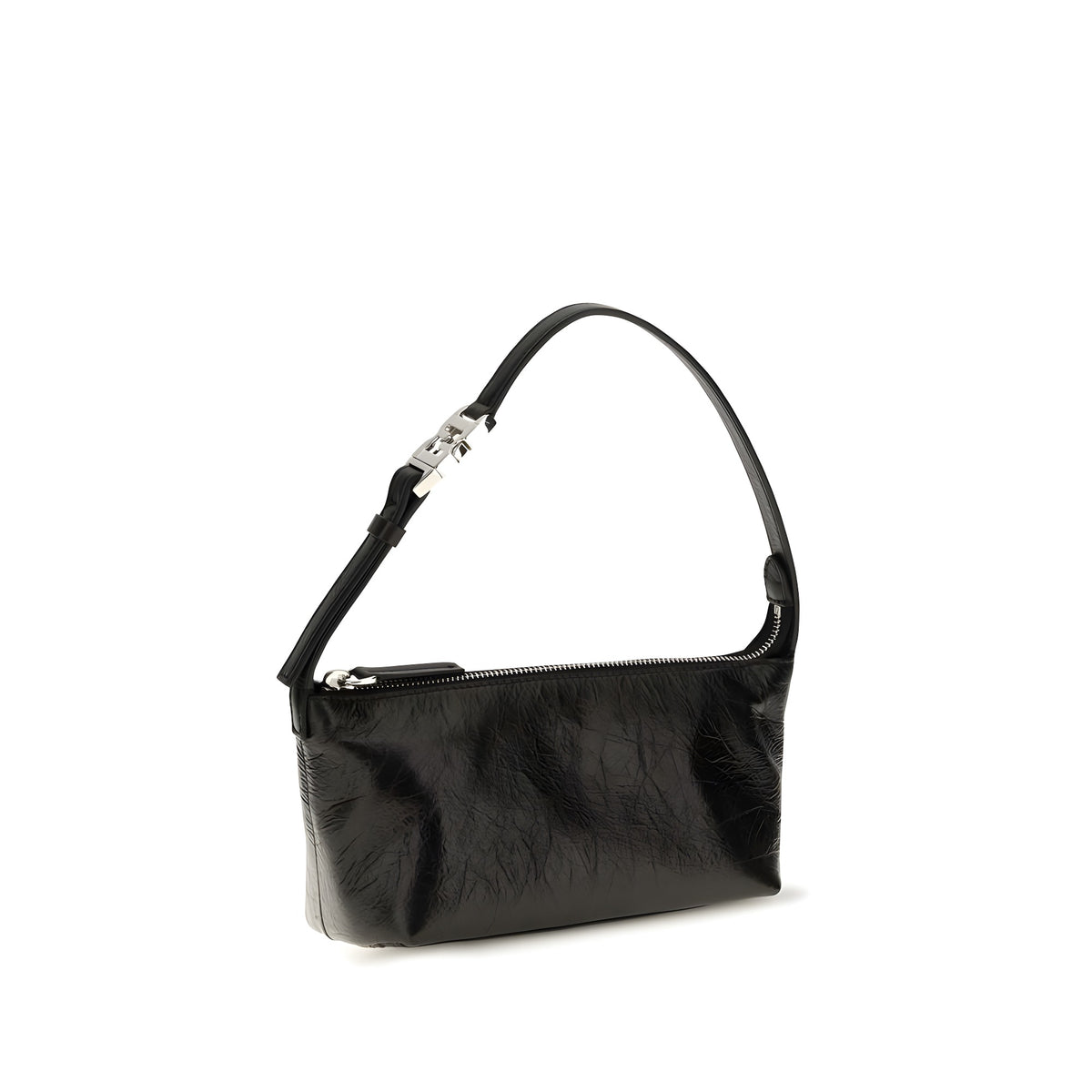 Fendi Black Leather Pouch Bag