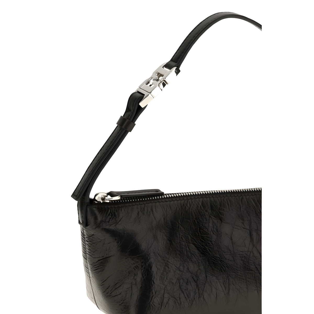 Fendi Black Leather Pouch Bag