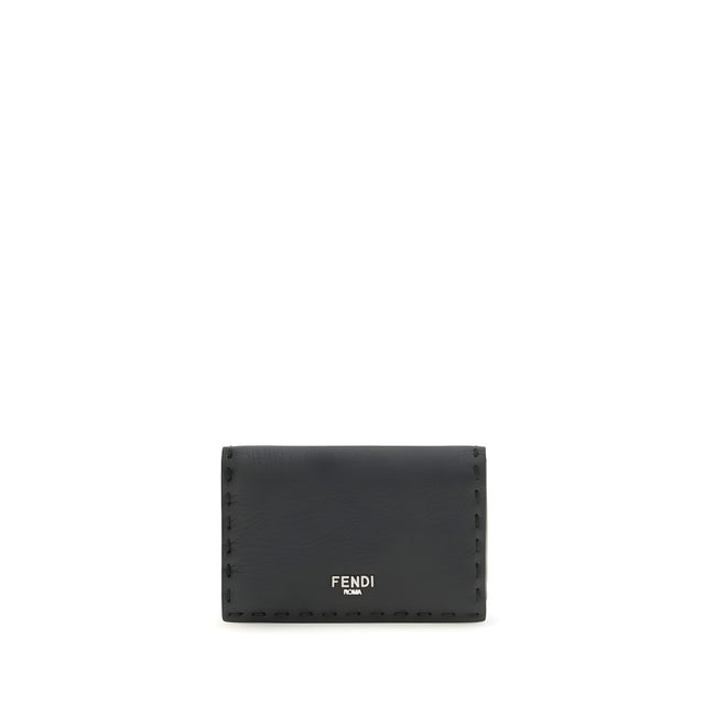 Fendi Black Calf Leather Wallet