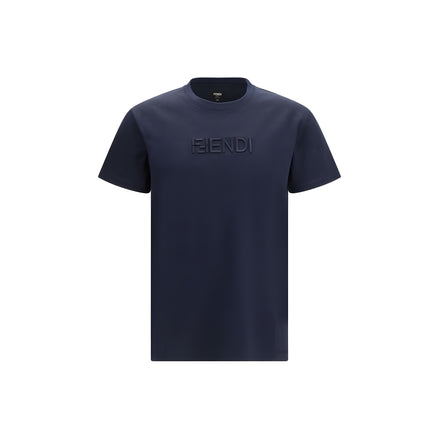 Fendi Blue Cotton T-Shirt