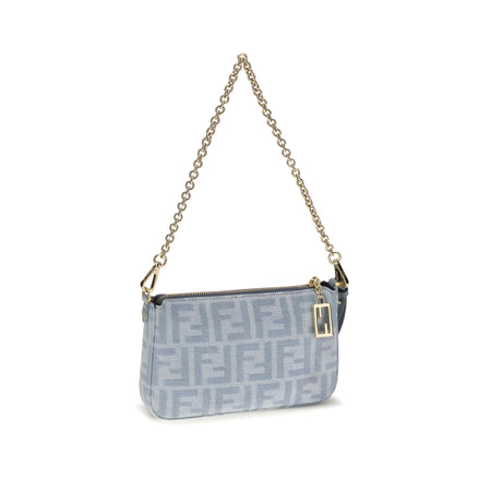 Fendi Blue Cotton Wallet