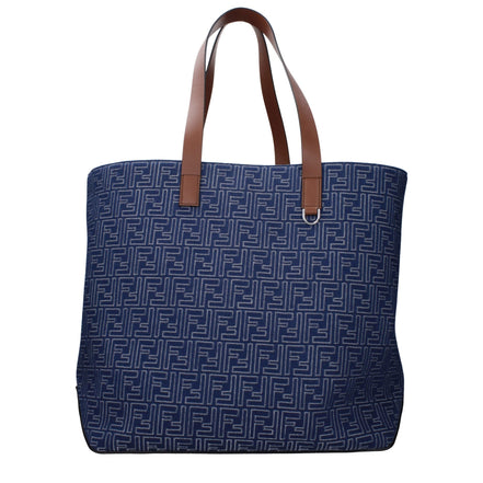 Fendi Blue Fabric Shoulder Bag