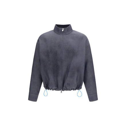 Fendi Blue Linen Denim Jacket