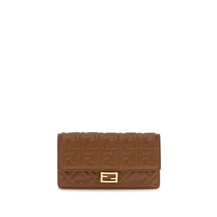 Fendi Brown Calf Leather Wallet