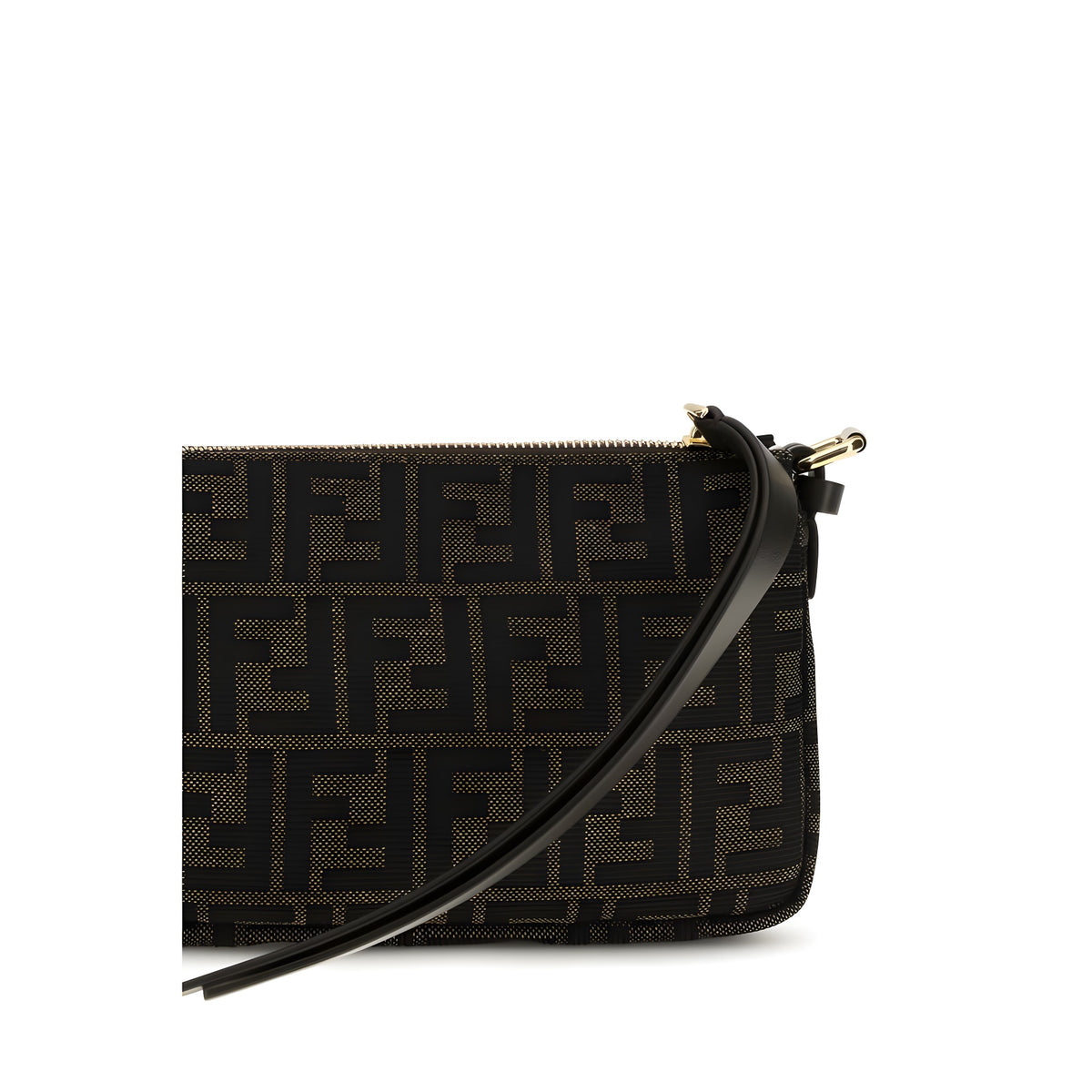 Fendi Brown Polyester Shoulder Bag