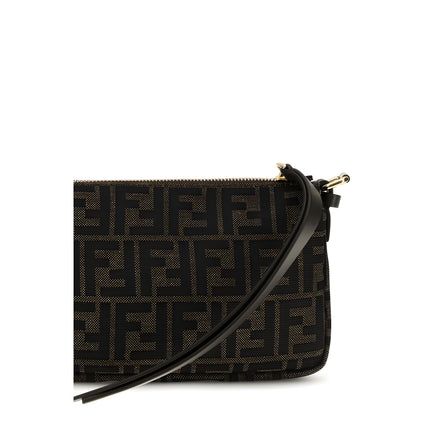 Fendi Brown Polyester Shoulder Bag