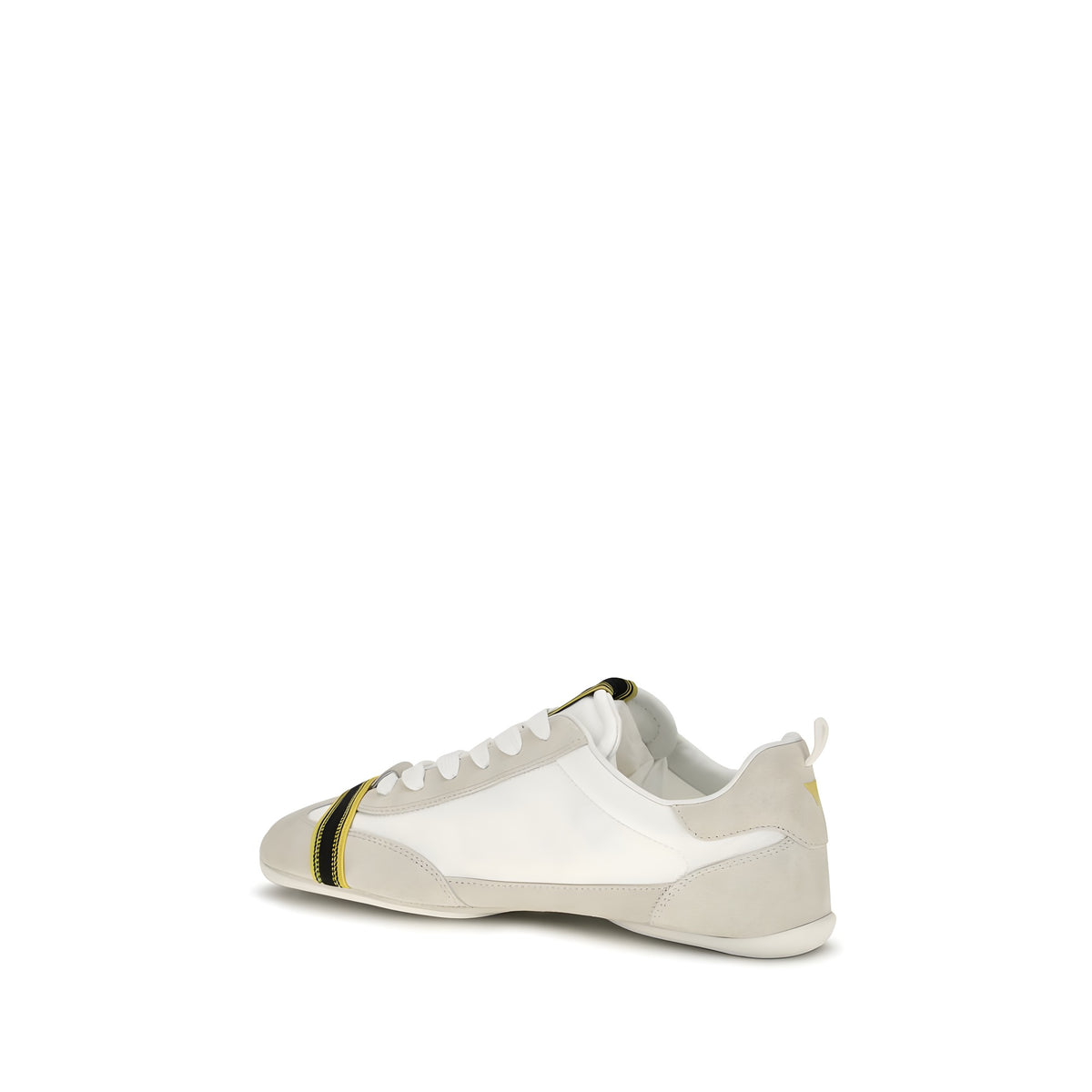 Fendi Gray Leather Athletic Sneakers
