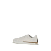 Fendi White Leather Low Top Sneakers