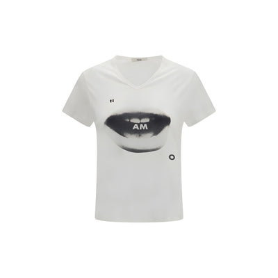 Fendi White Cotton T-Shirt