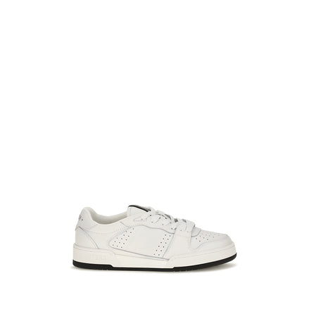 Fendi White Leather Athletic Sneakers