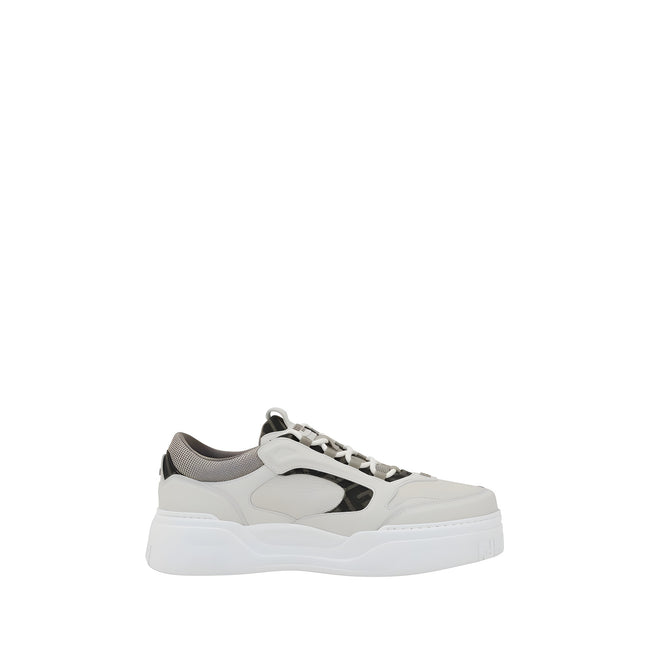 Fendi White Low Top Sneakers