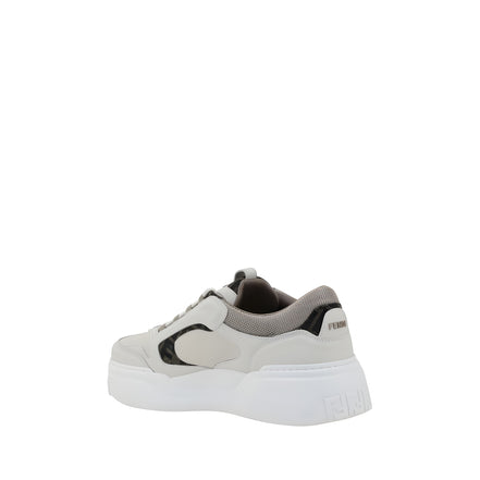 Fendi White Low Top Sneakers
