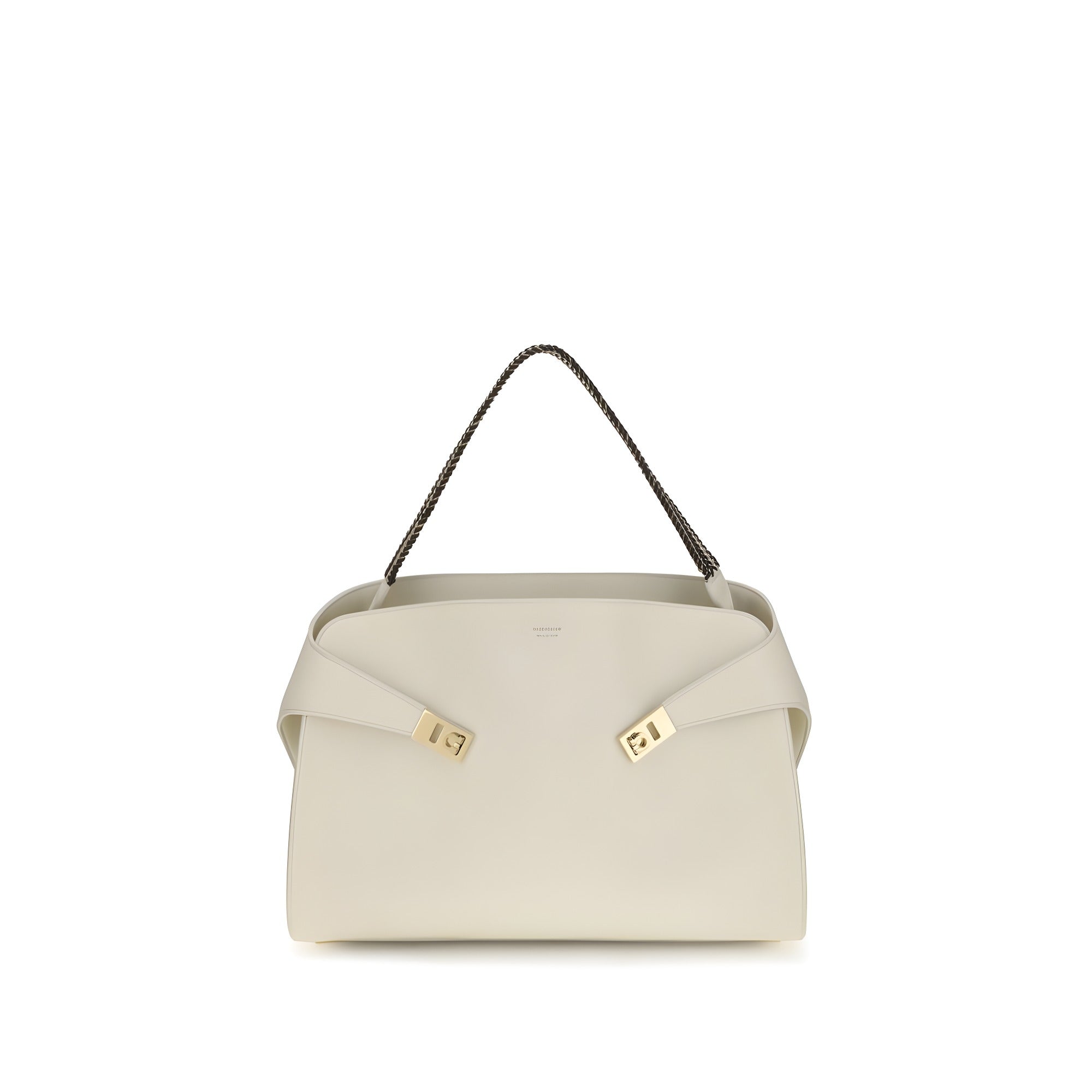 Ferragamo Beige Calf Leather Shoulder Bag