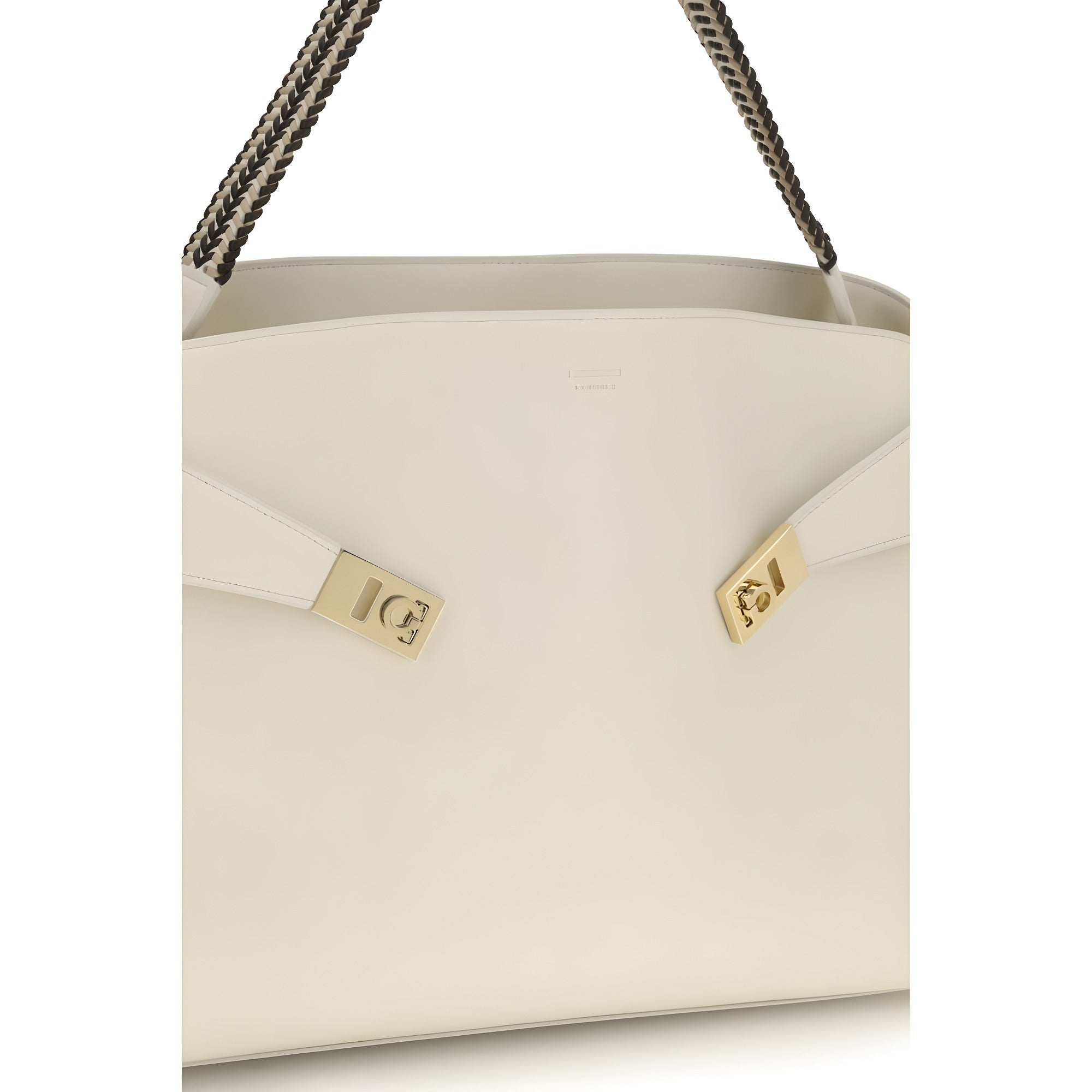 Ferragamo Beige Calf Leather Shoulder Bag