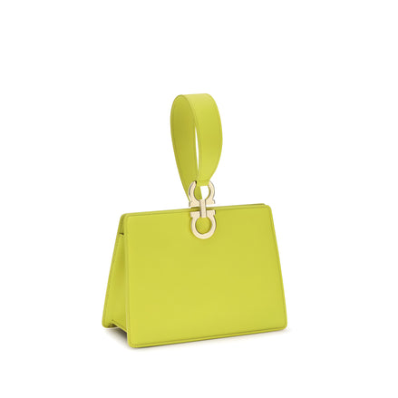 Ferragamo Bicolor Leather Clutch Bag