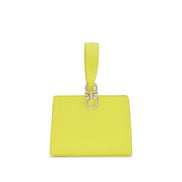 Ferragamo Bicolor Leather Clutch Bag
