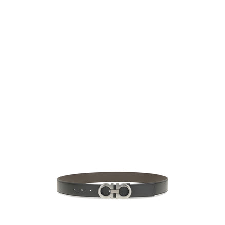Ferragamo Black Calf Leather Belt