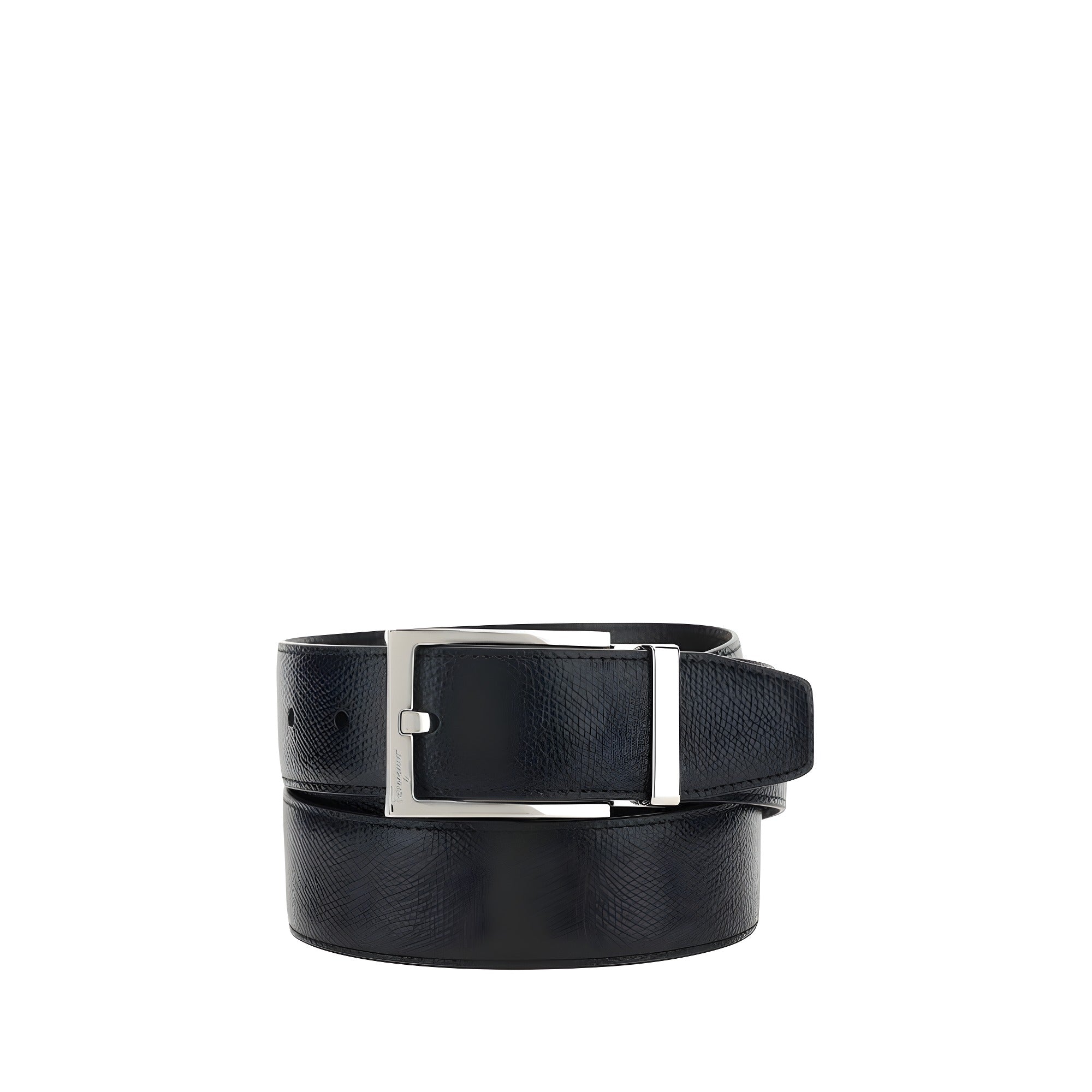 Ferragamo Black Calf Leather Belt