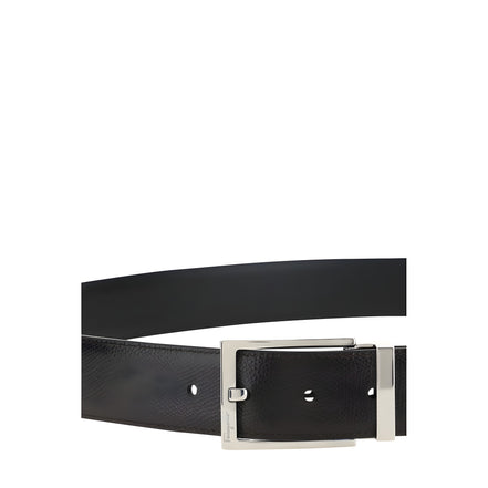 Ferragamo Black Calf Leather Belt