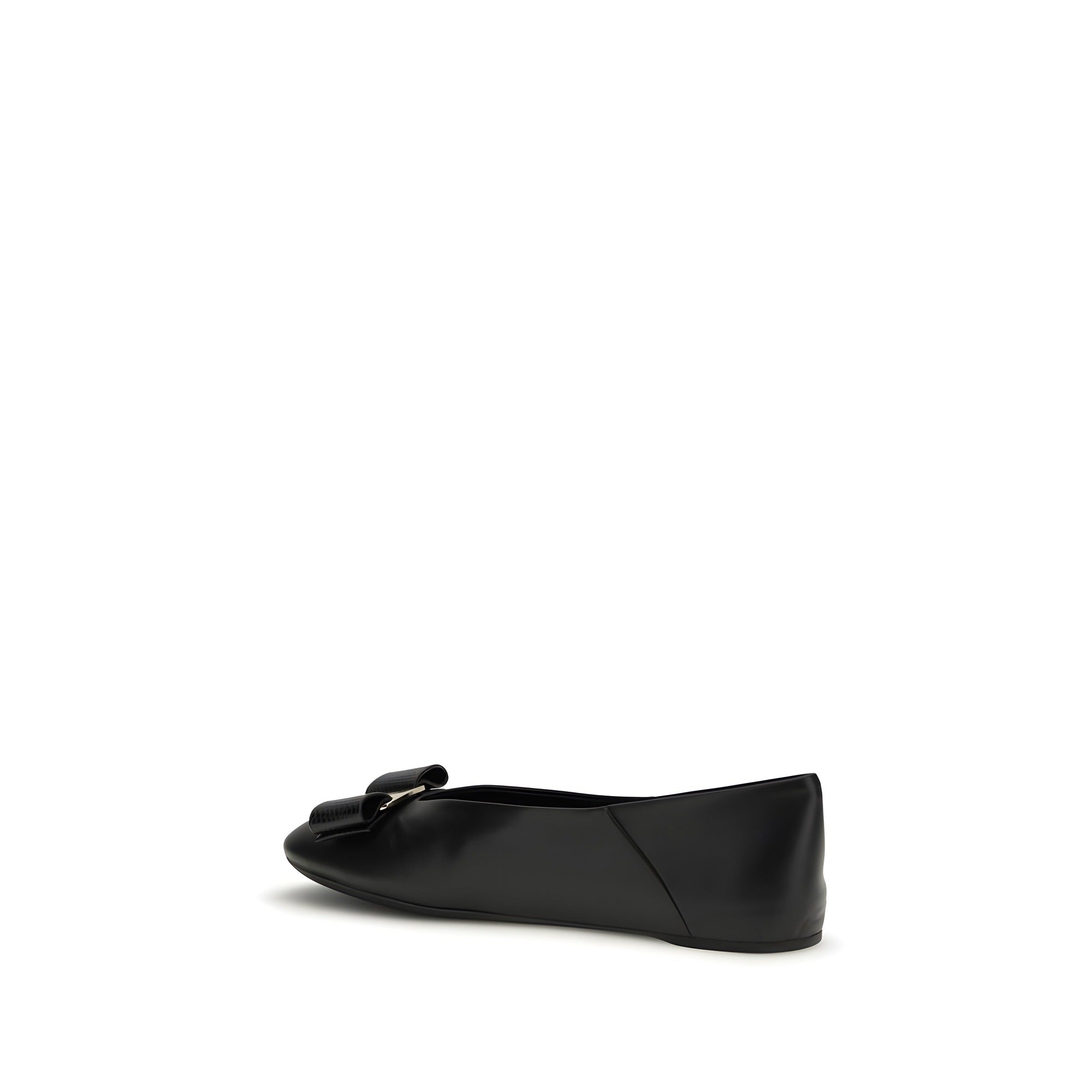 Ferragamo Black Ballet Flats
