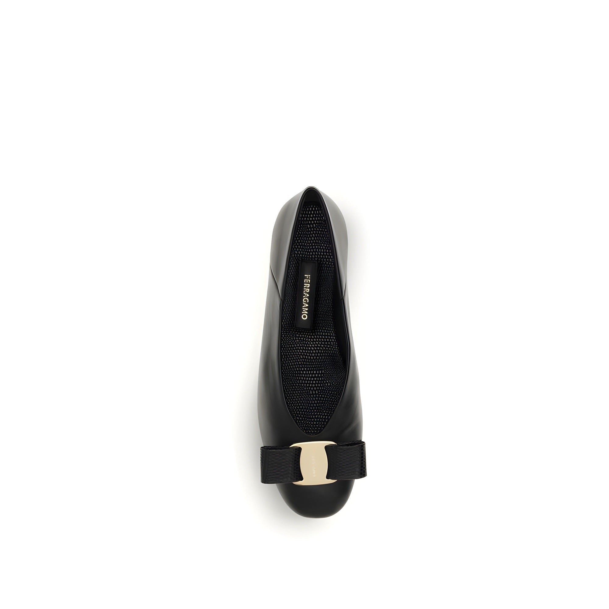 Ferragamo Black Ballet Flats