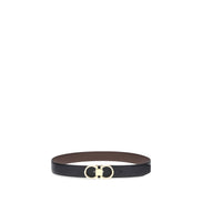 Ferragamo Black Calf Leather Belt