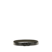 Ferragamo Black Calf Leather Regular Belt