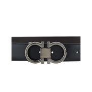 Ferragamo Black Leather Regular Belt