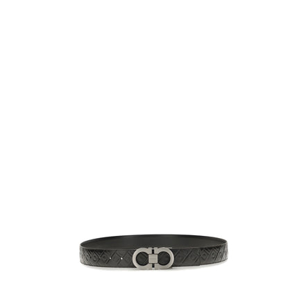 Ferragamo Black Gancini Belt