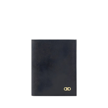 Ferragamo Black Calf Leather Wallet