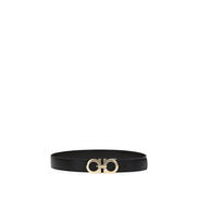 Ferragamo Black Calf Leather Regular Belt
