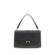 Ferragamo Black Calf Leather Shoulder Bag