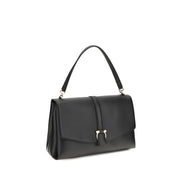 Ferragamo Black Calf Leather Shoulder Bag