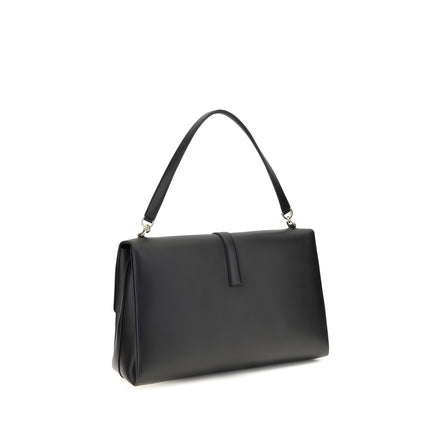 Ferragamo Black Calf Leather Shoulder Bag