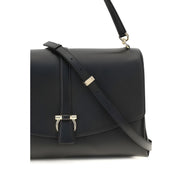 Ferragamo Black Calf Leather Shoulder Bag
