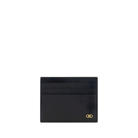 Ferragamo Black Calf Leather Wallet