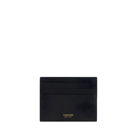 Ferragamo Black Calf Leather Wallet