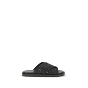 Ferragamo Black Flat Sandals