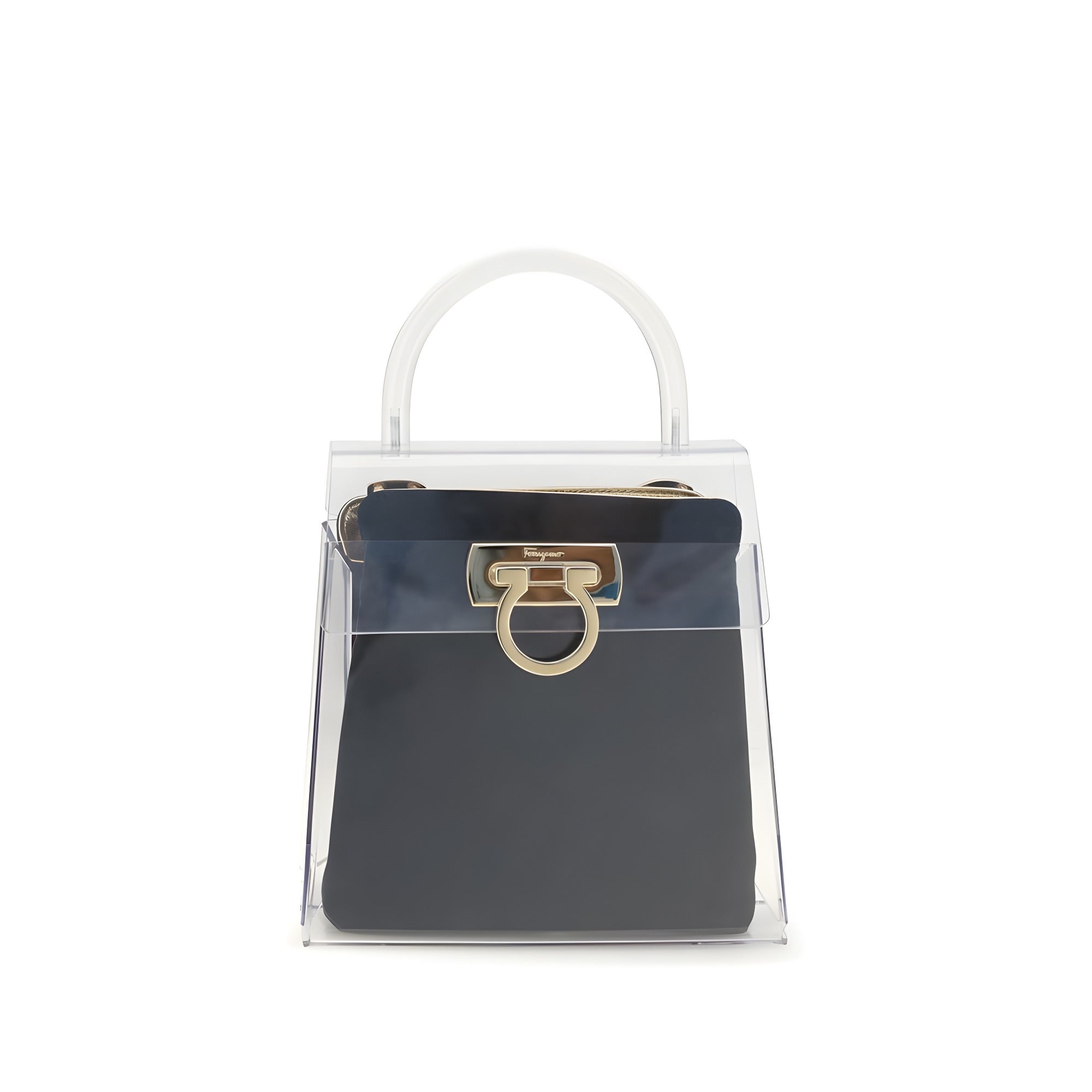 Ferragamo Black Pvc Handbag