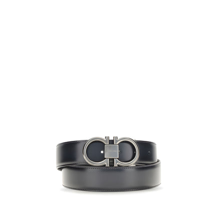 Ferragamo Blue Leather Regular Belt