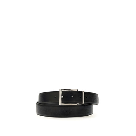 Ferragamo Blue Calf Leather Regular Belt