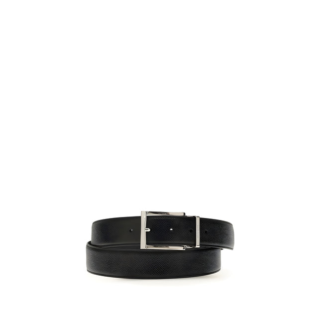 Ferragamo Blue Calf Leather Regular Belt