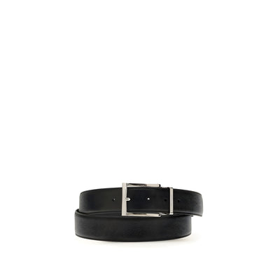 Ferragamo Blue Calf Leather Regular Belt
