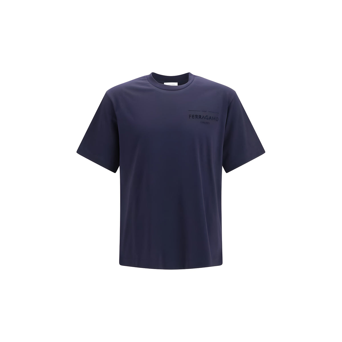 Ferragamo Blue Cotton T-Shirt
