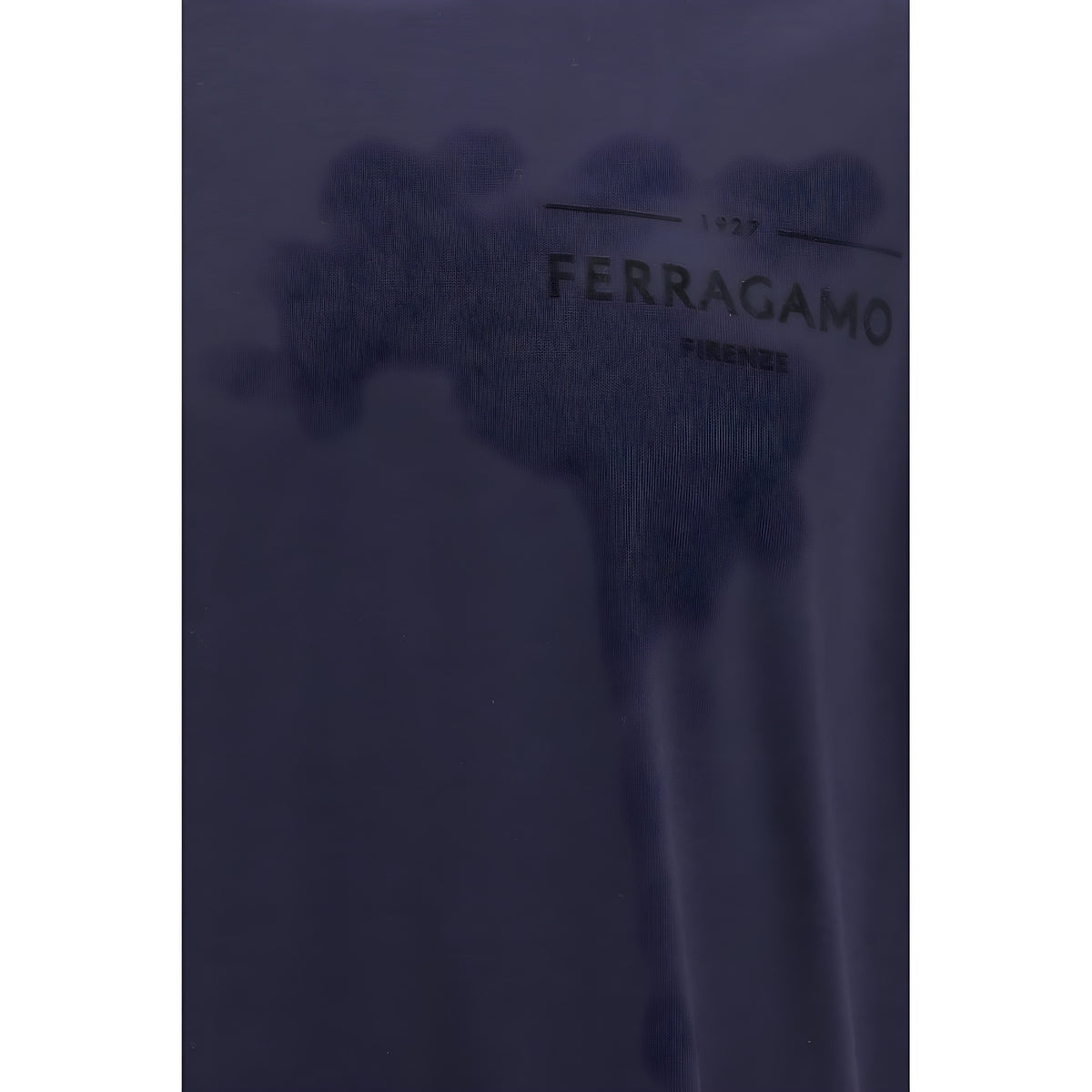 Ferragamo Blue Cotton T-Shirt